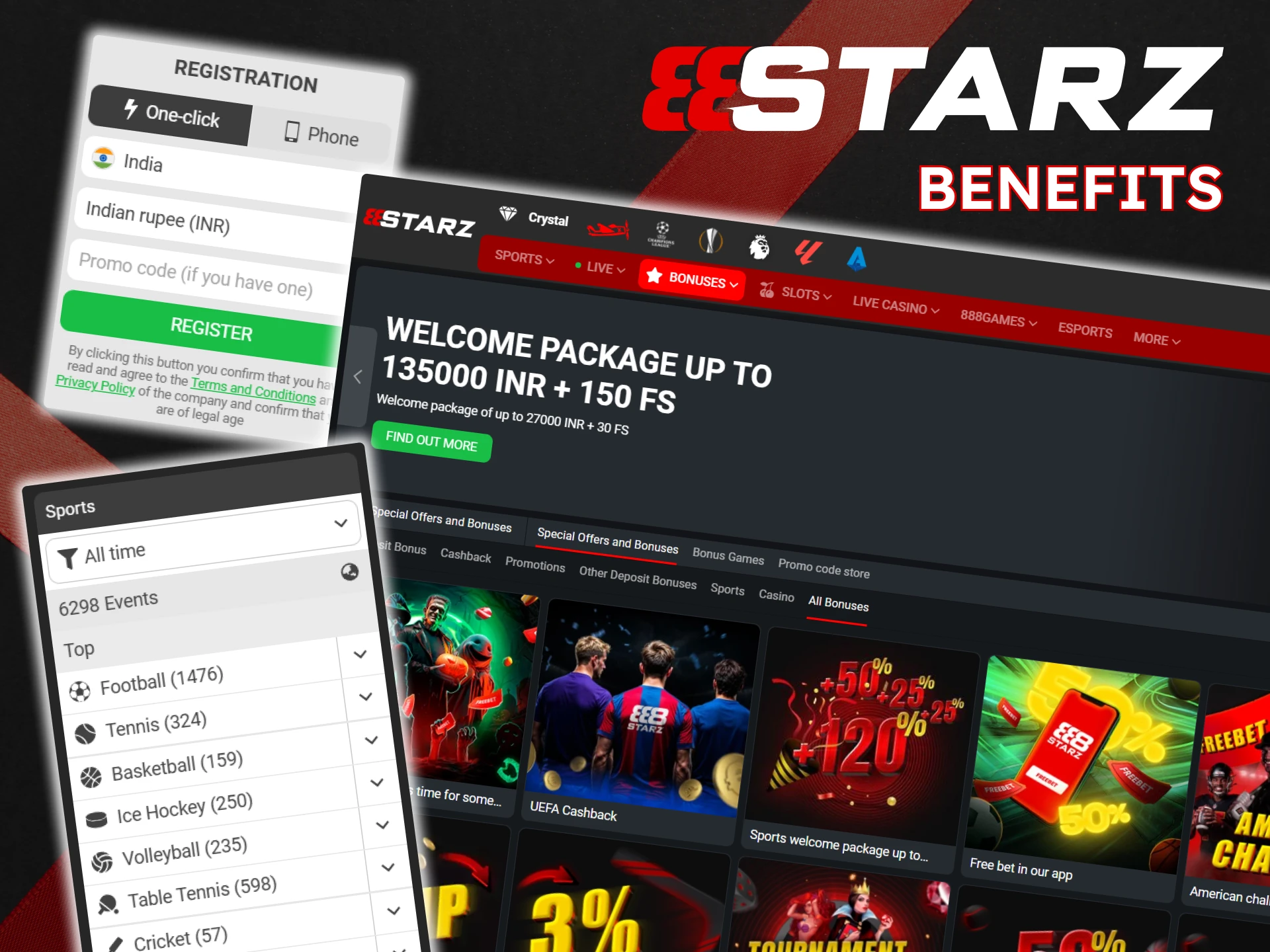 Discover the benefits of the 888Starz platform in India.