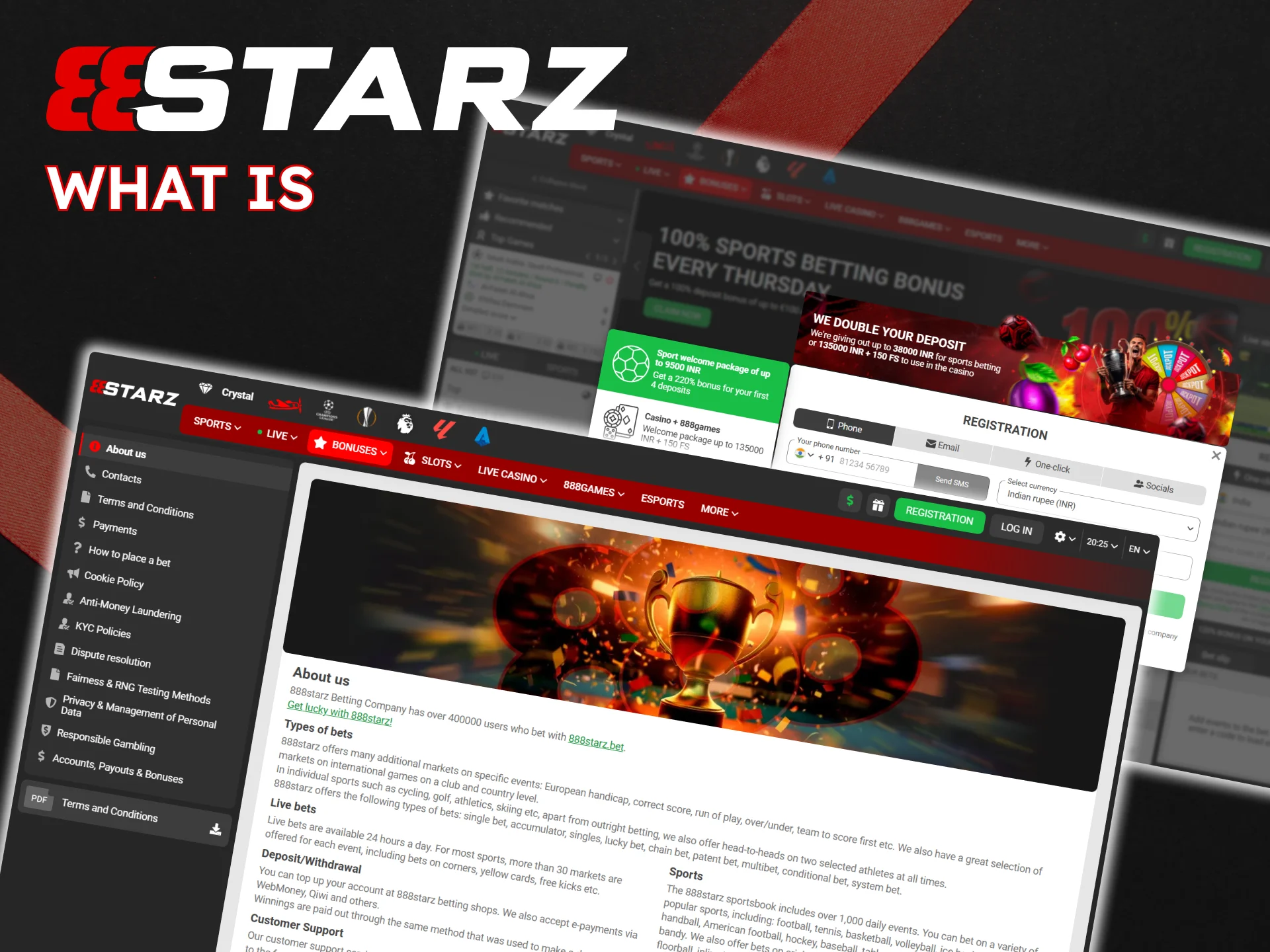 Find out about the 888Starz casino and betting website.